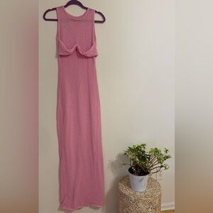 Elegant Pink Sleeveless Dress size S